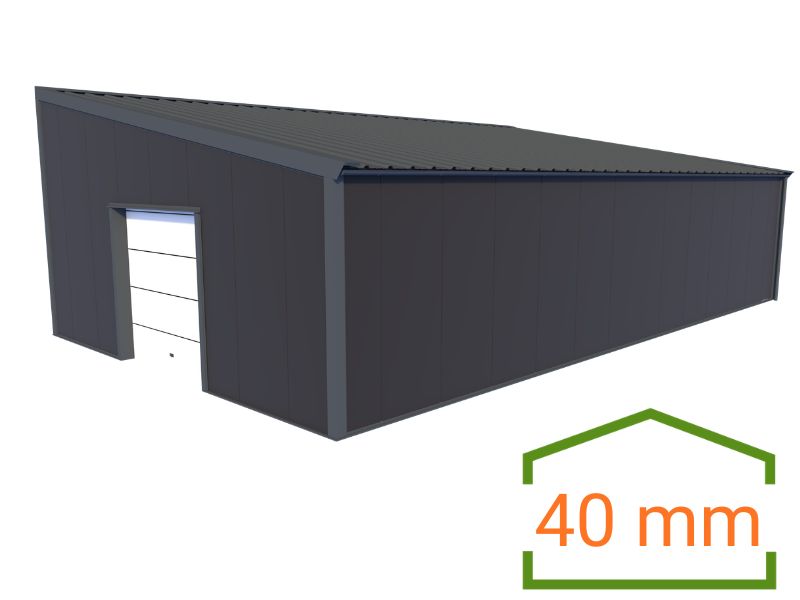 Lessenaarsdak loods 8143 geïsoleerd 40mm