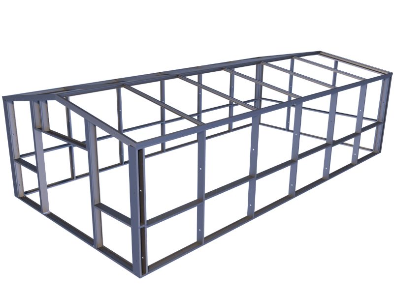 Zelfbouwloods 6123 staalconstructie