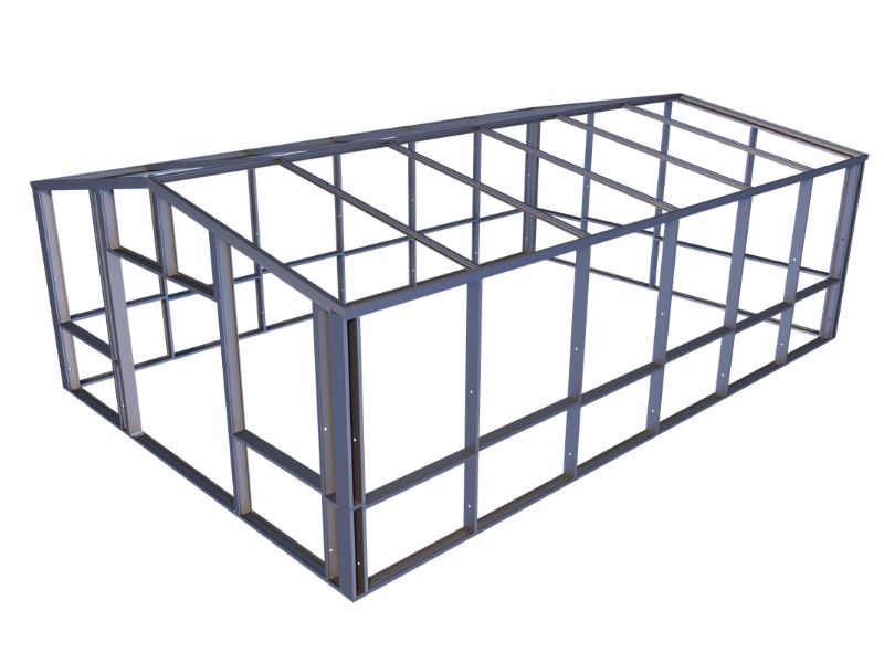 Zelfbouwloods 8123 staalconstructie